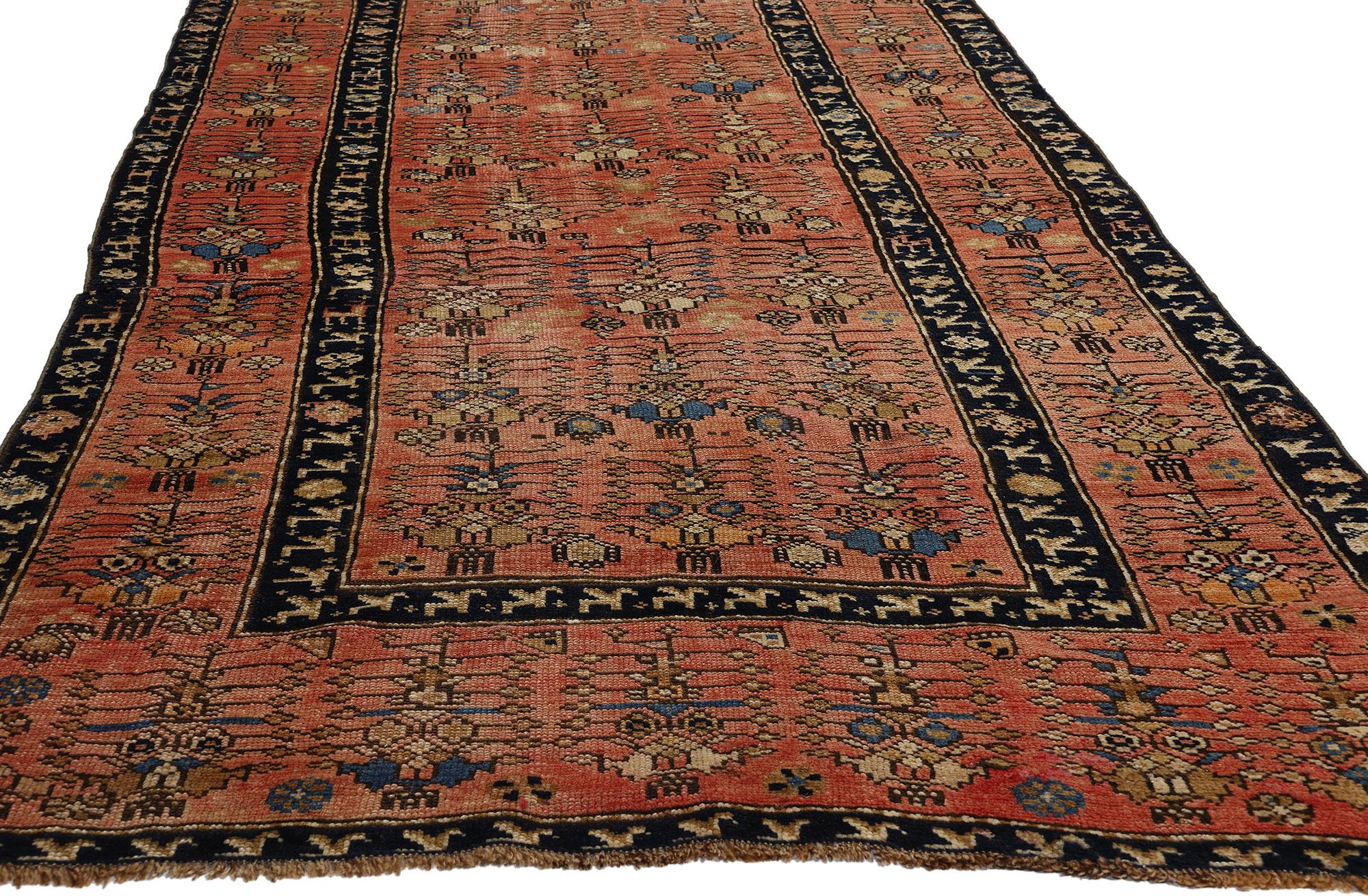 Russian Early 20th Century Antique Red Caucasian Karabagh Carpet Runner For Sale