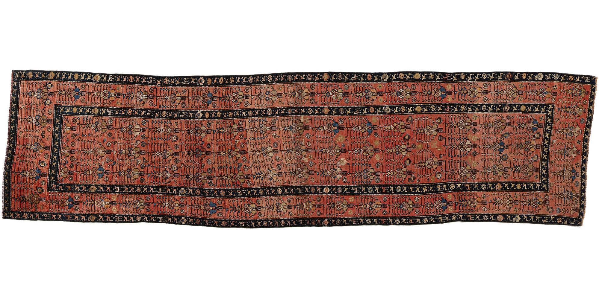 Early 20th Century Antique Red Caucasian Karabagh Carpet Runner For Sale 2