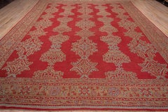 Early 20th Century Antique Red Oushak Carpet