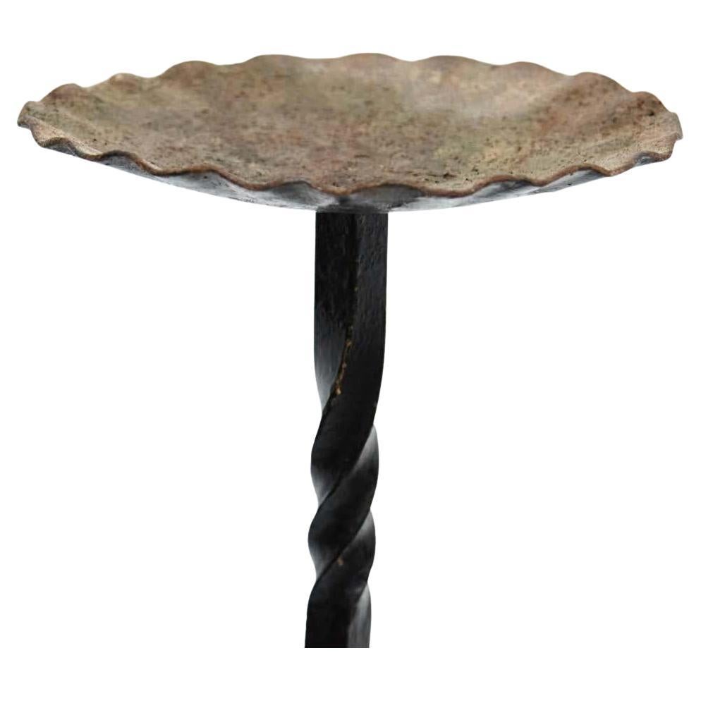 Early 20th Century Antique Religious Metal Candlestick – Made in Spain. For Sale 3