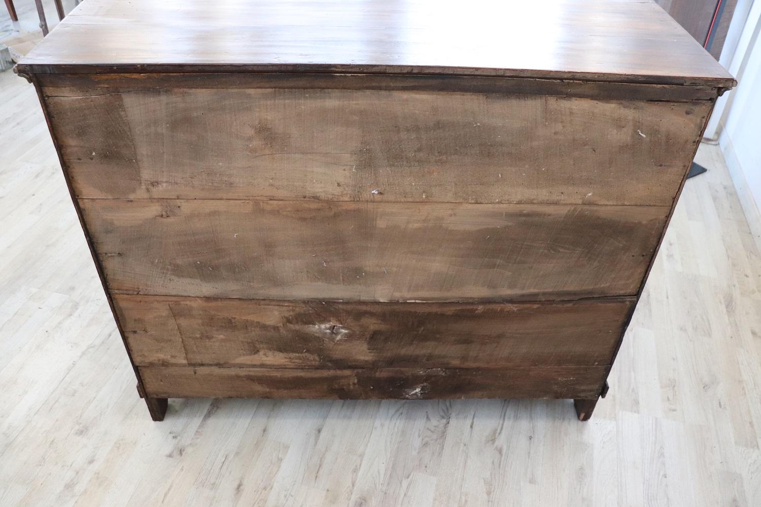 Early 20th Century Antique Rustic Sideboard or Buffet in Solid Poplar & Walnut 3