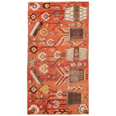 Early 20th Century Antique Samarkand Wool Rug