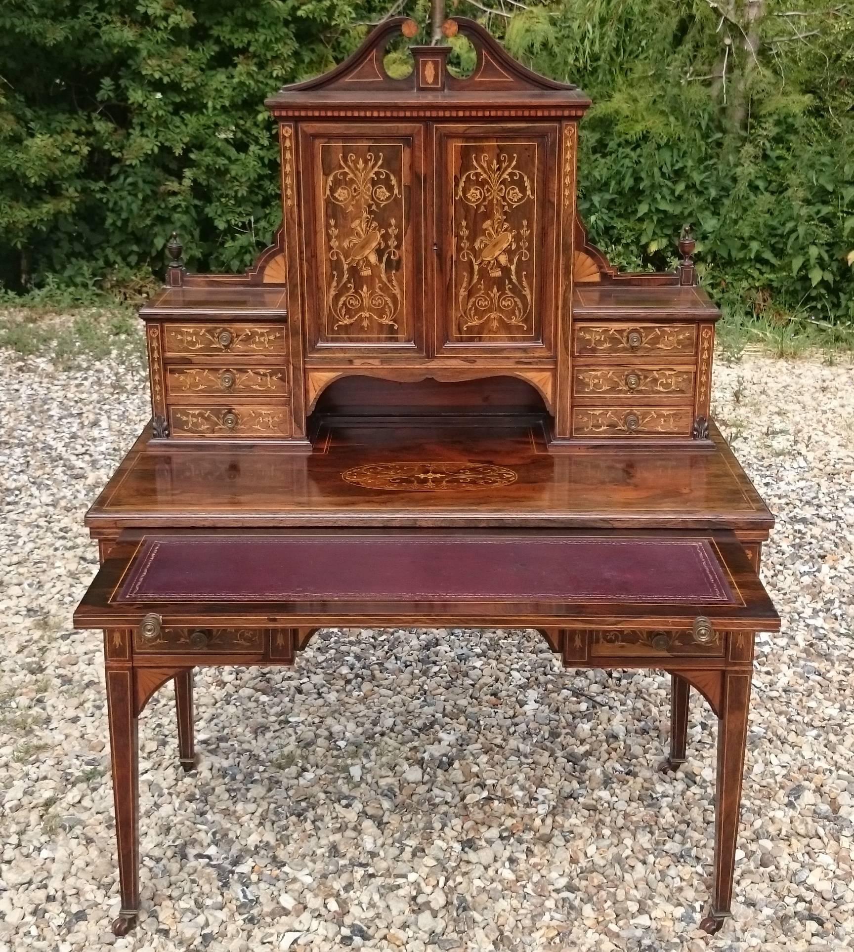 Early 20th Century Antique Secretaire Deak 2