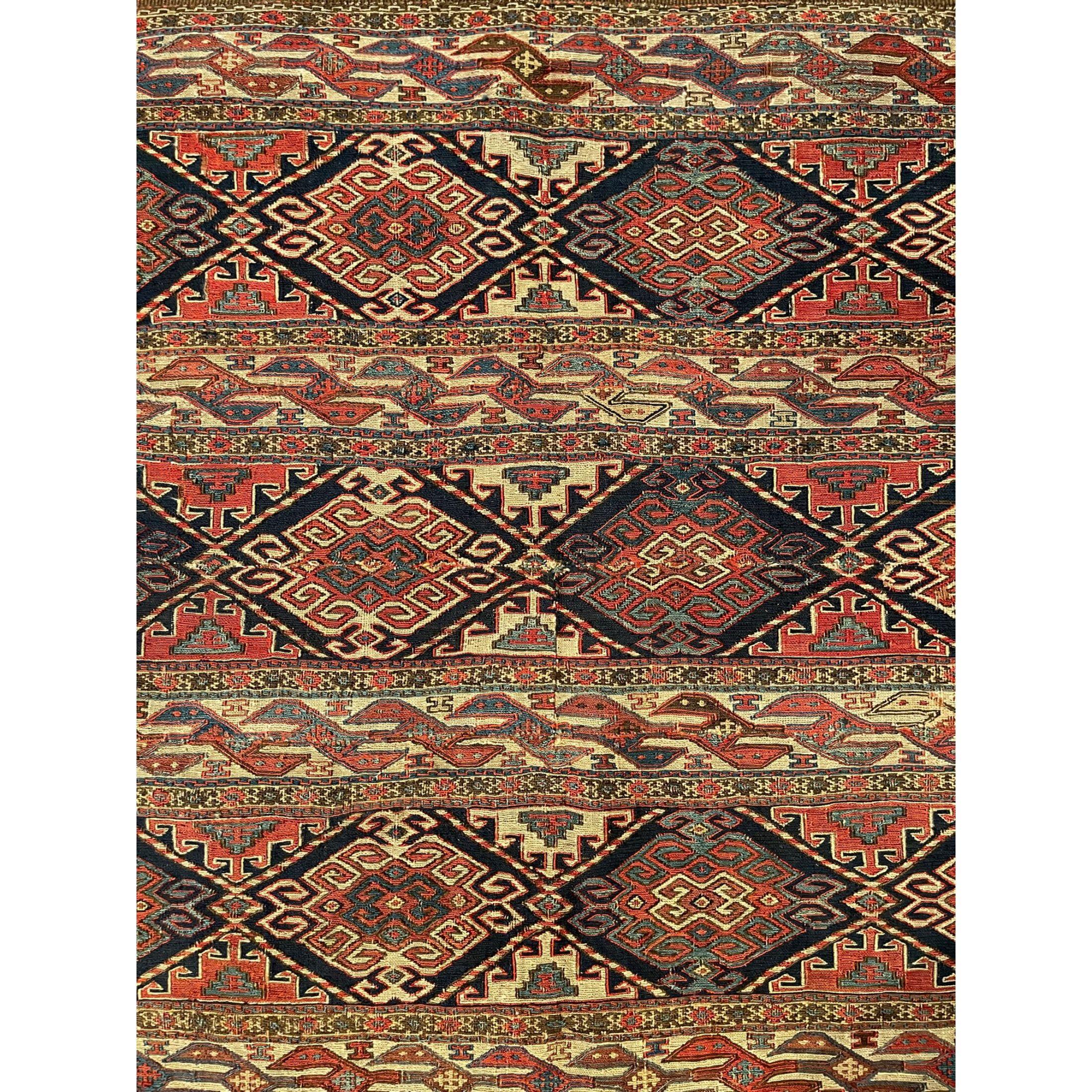 Shahsavan Rugs – Highly unusual and exciting, antique Shahsavan or Shahsevan area rugs and carpets have only recently been recognized as a distinct style of Persian rug. Uniquely, Shahsavan rugs and carpets were woven in an area of Persia known as