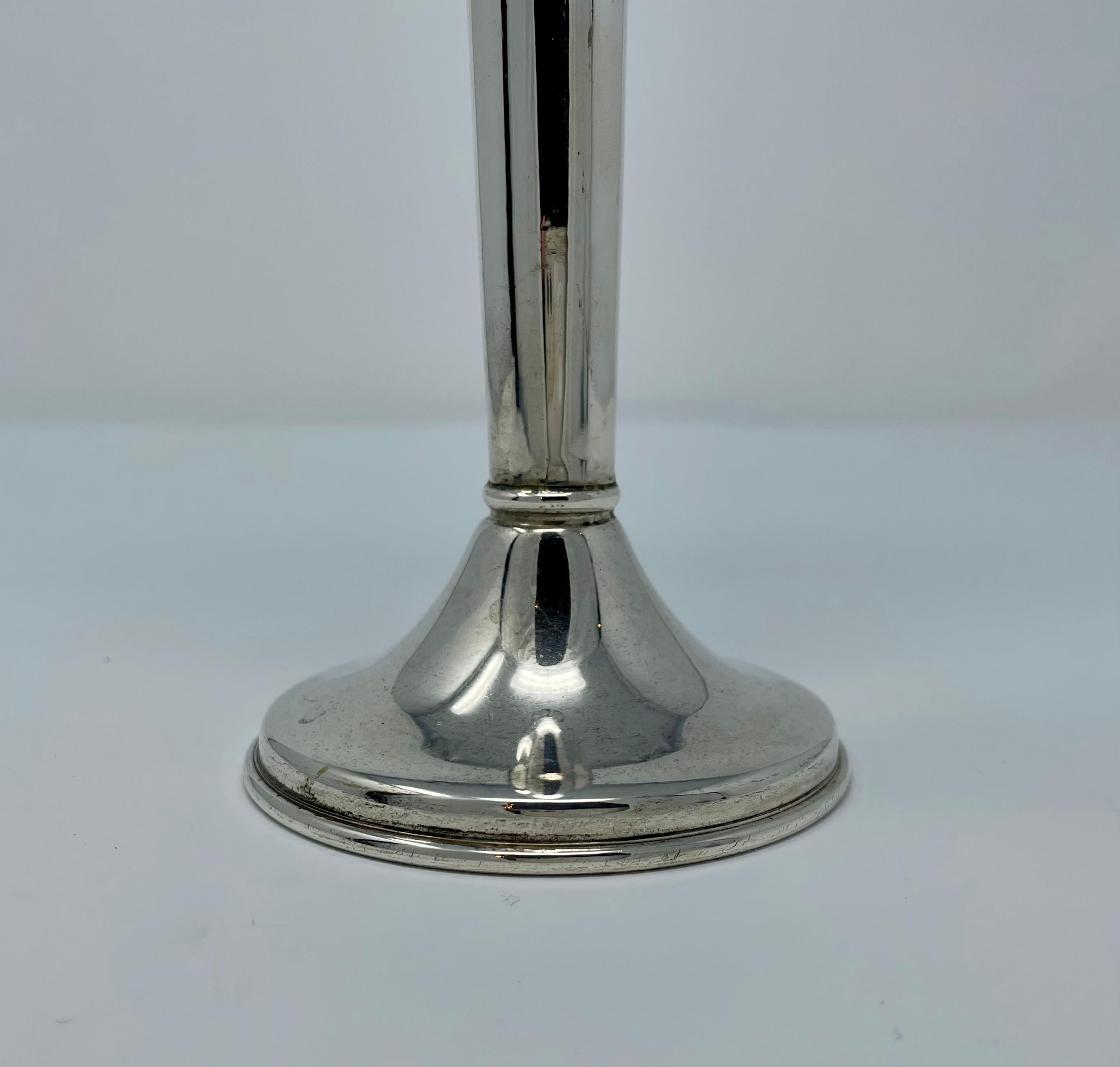 Early 20th Century Antique Silver Plate Bud Vase In Good Condition For Sale In New Orleans, LA