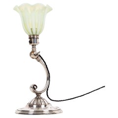Early 20th Century Antique Silver Plated Best & Lloyd Desk Table Lamp, c.1910