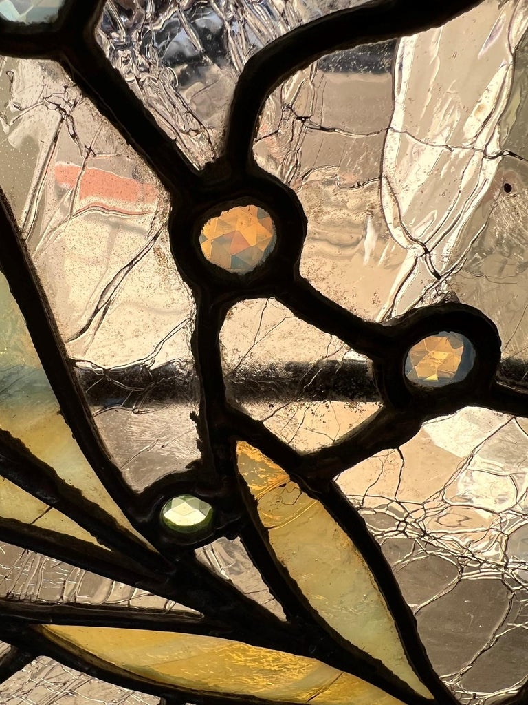 Window Jewels Early 20th Century Antique Stained Glass Window, Jewels in Original ...