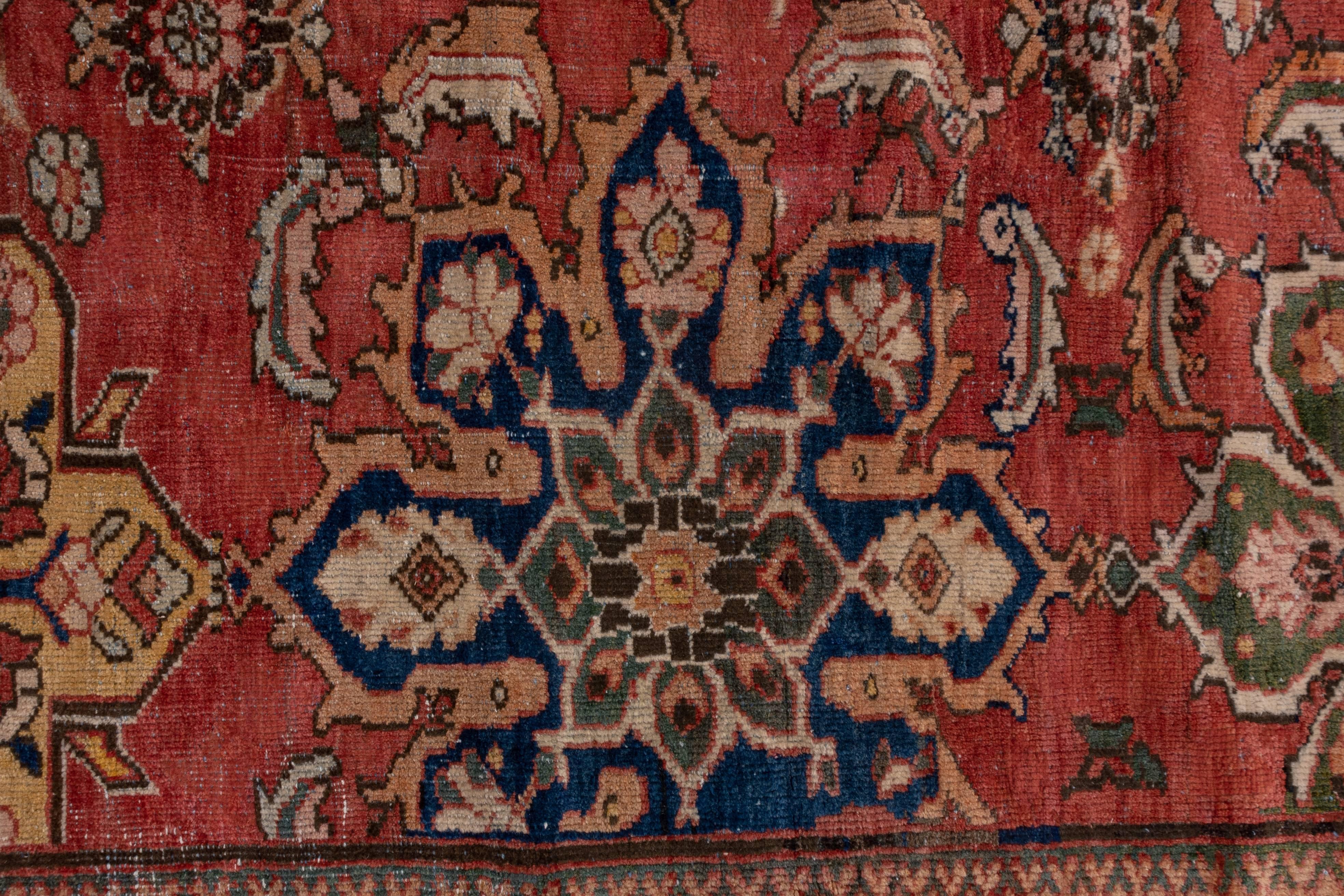 Antiker roter persischer Sultanabad-Teppich im Angebot 4