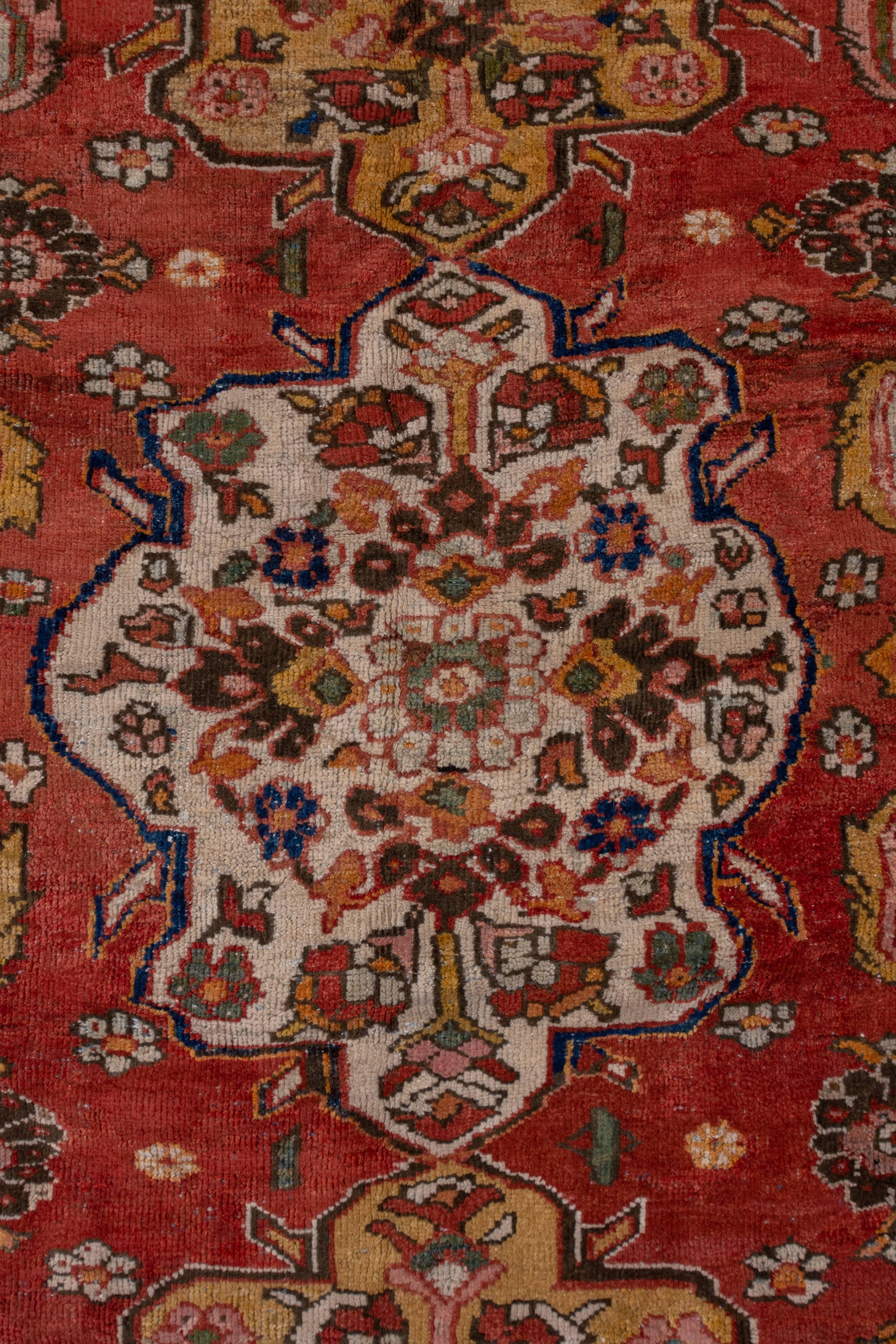 Wool Antique Red Persian Sultanabad Carpet For Sale