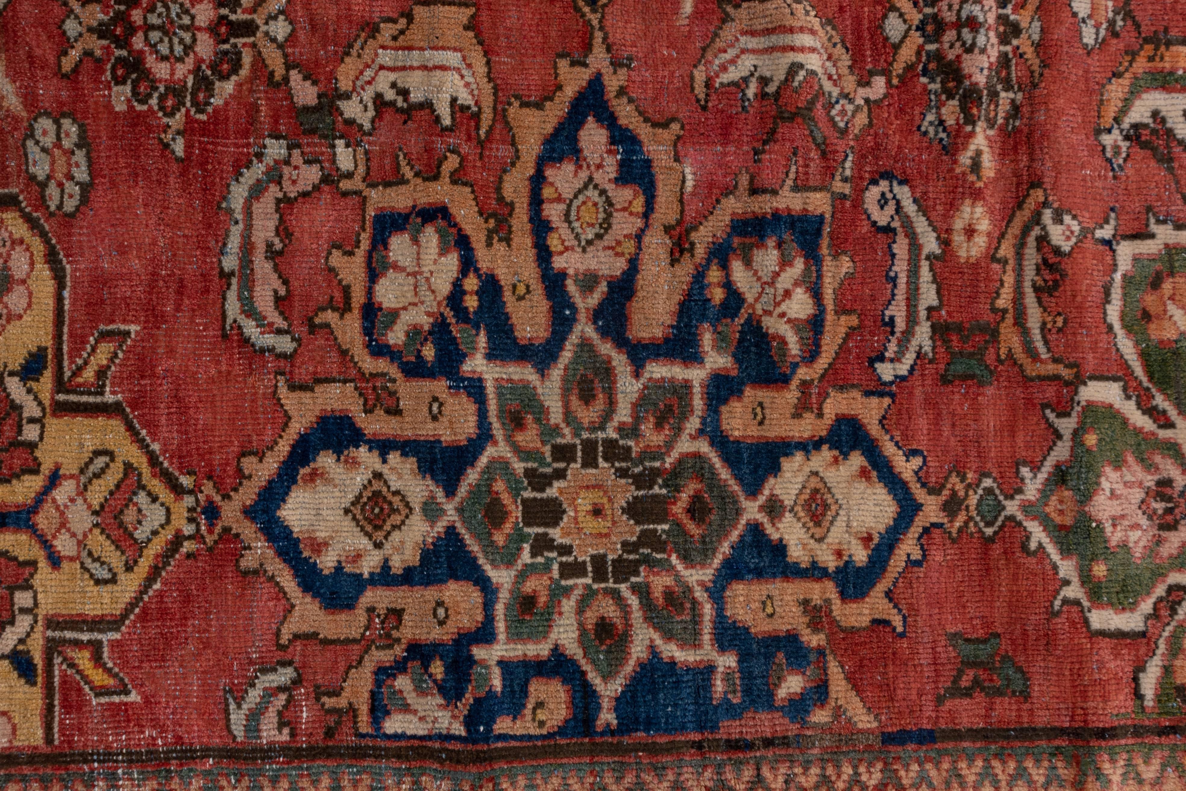 Antique Red Persian Sultanabad Carpet For Sale 2