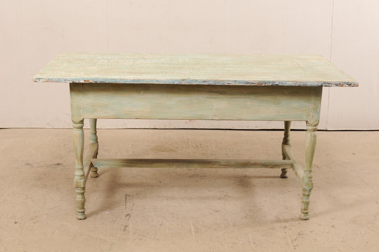 Early 20th Century Antique Swedish Farm-House Table 5