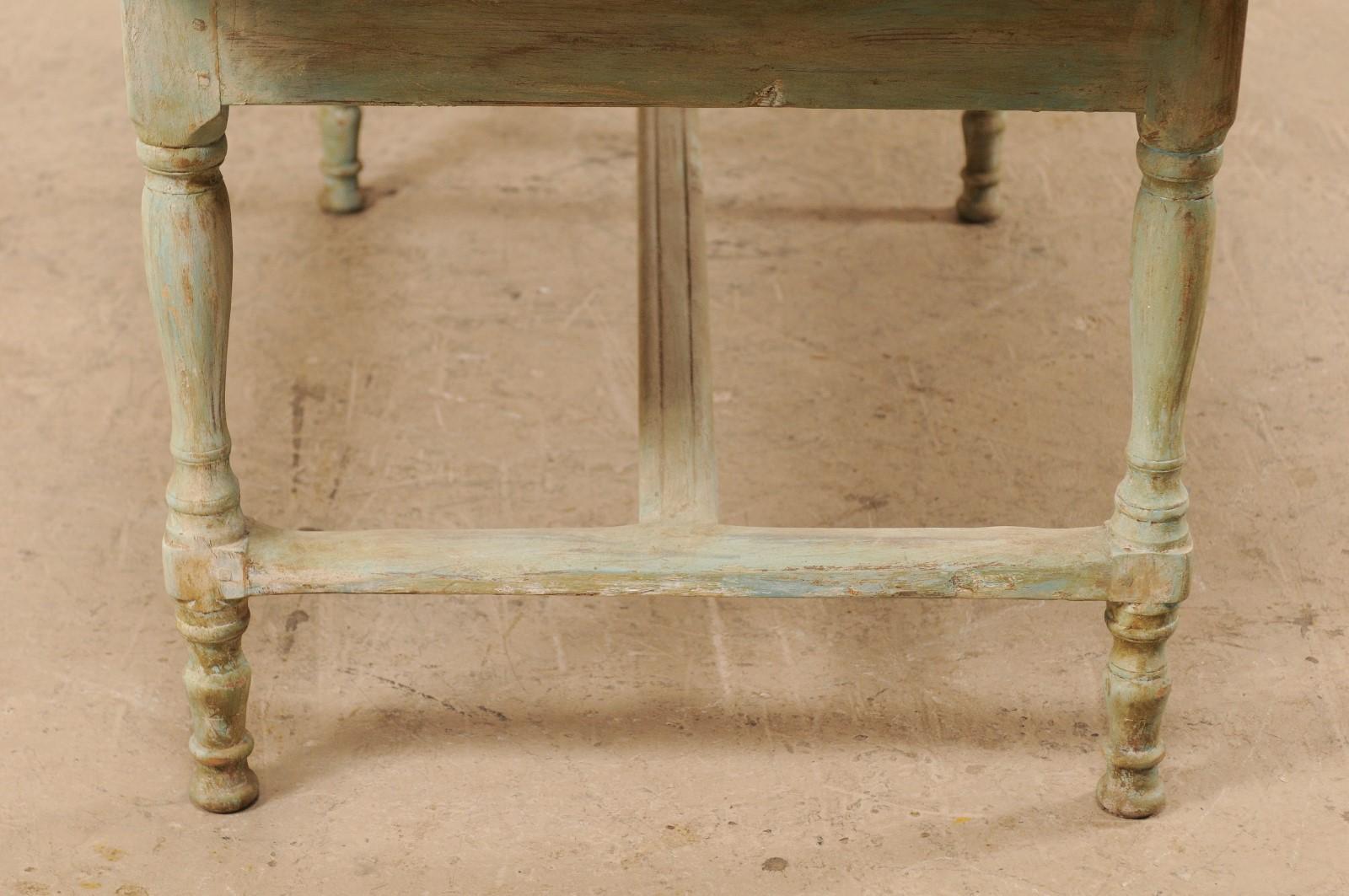 Early 20th Century Antique Swedish Farm-House Table 6