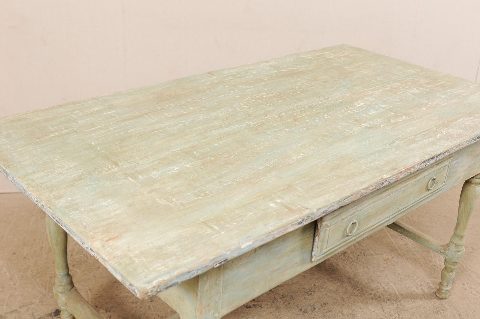 Metal Early 20th Century Antique Swedish Farm-House Table