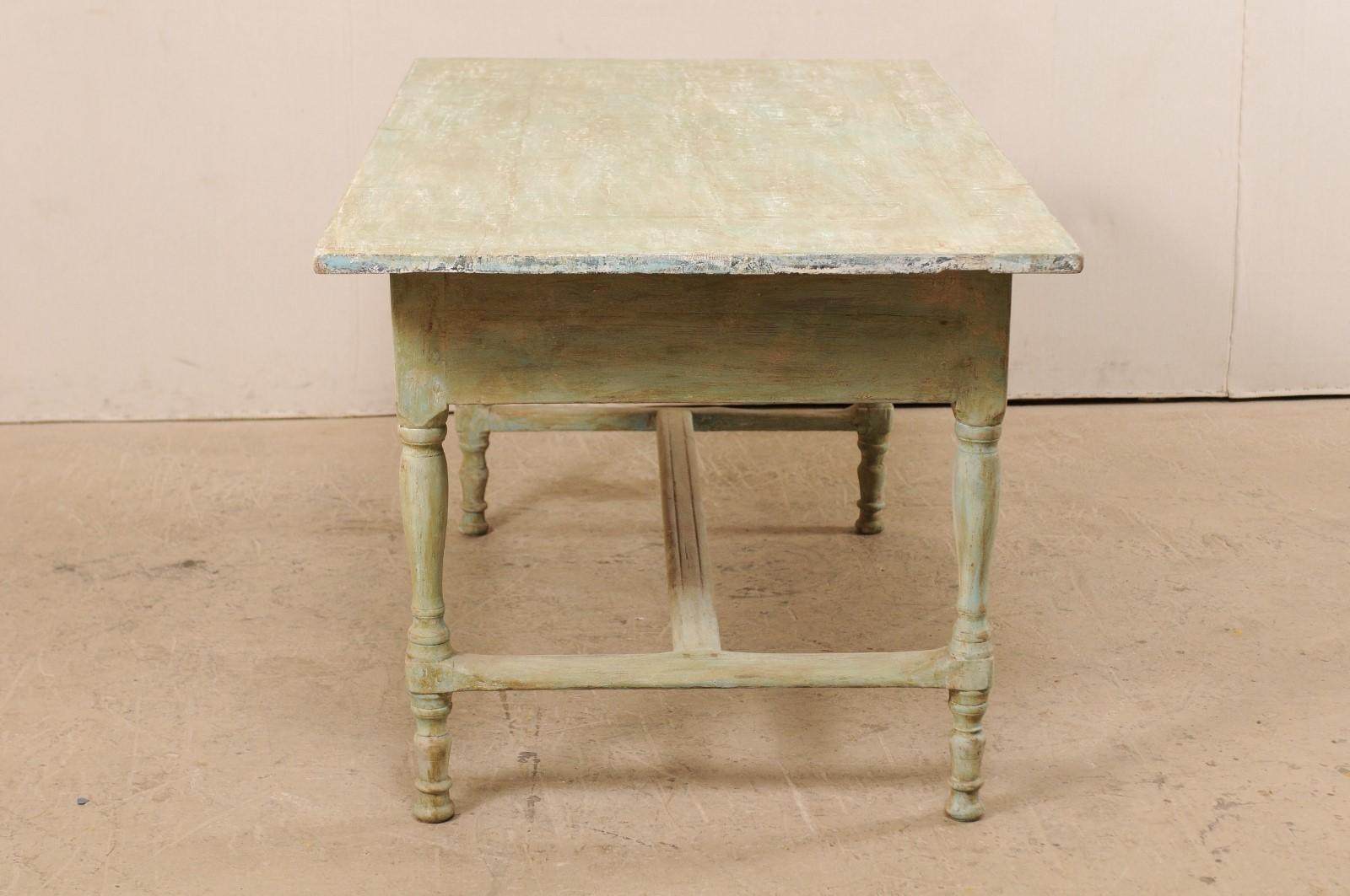 Early 20th Century Antique Swedish Farm-House Table 1
