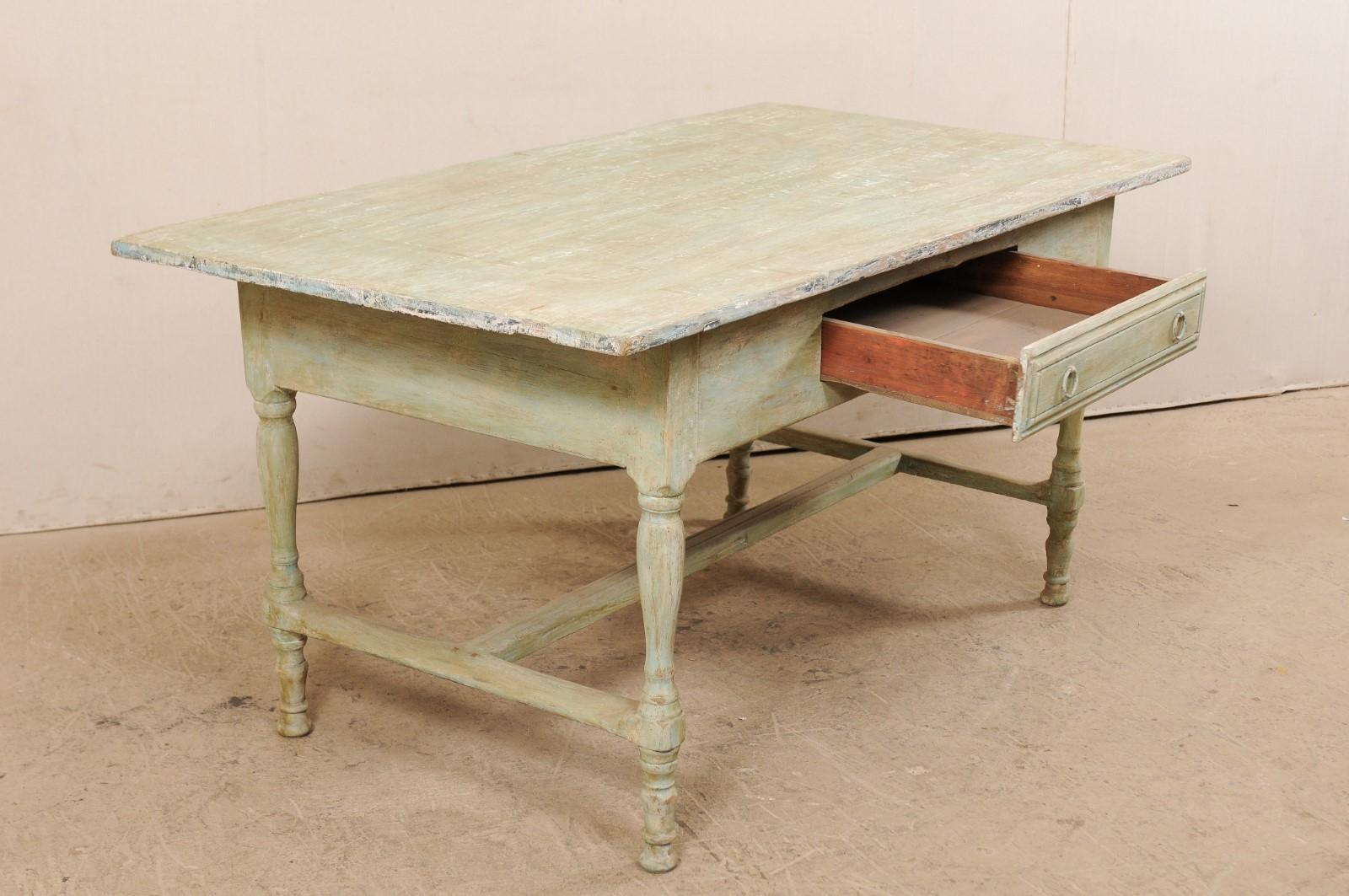 Early 20th Century Antique Swedish Farm-House Table 3