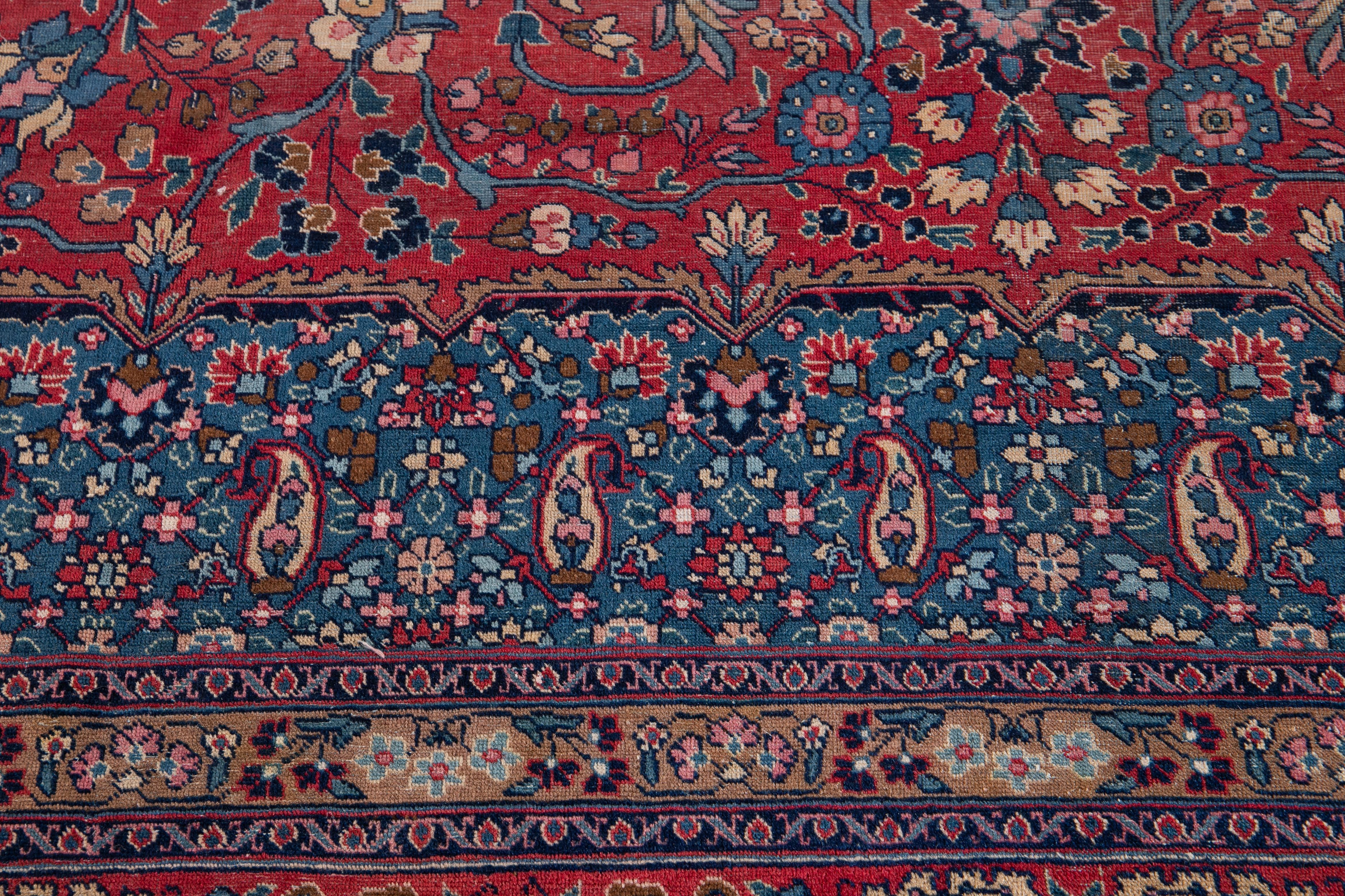 Tappeto di lana Tabriz antico dei primi del Novecento in vendita 14