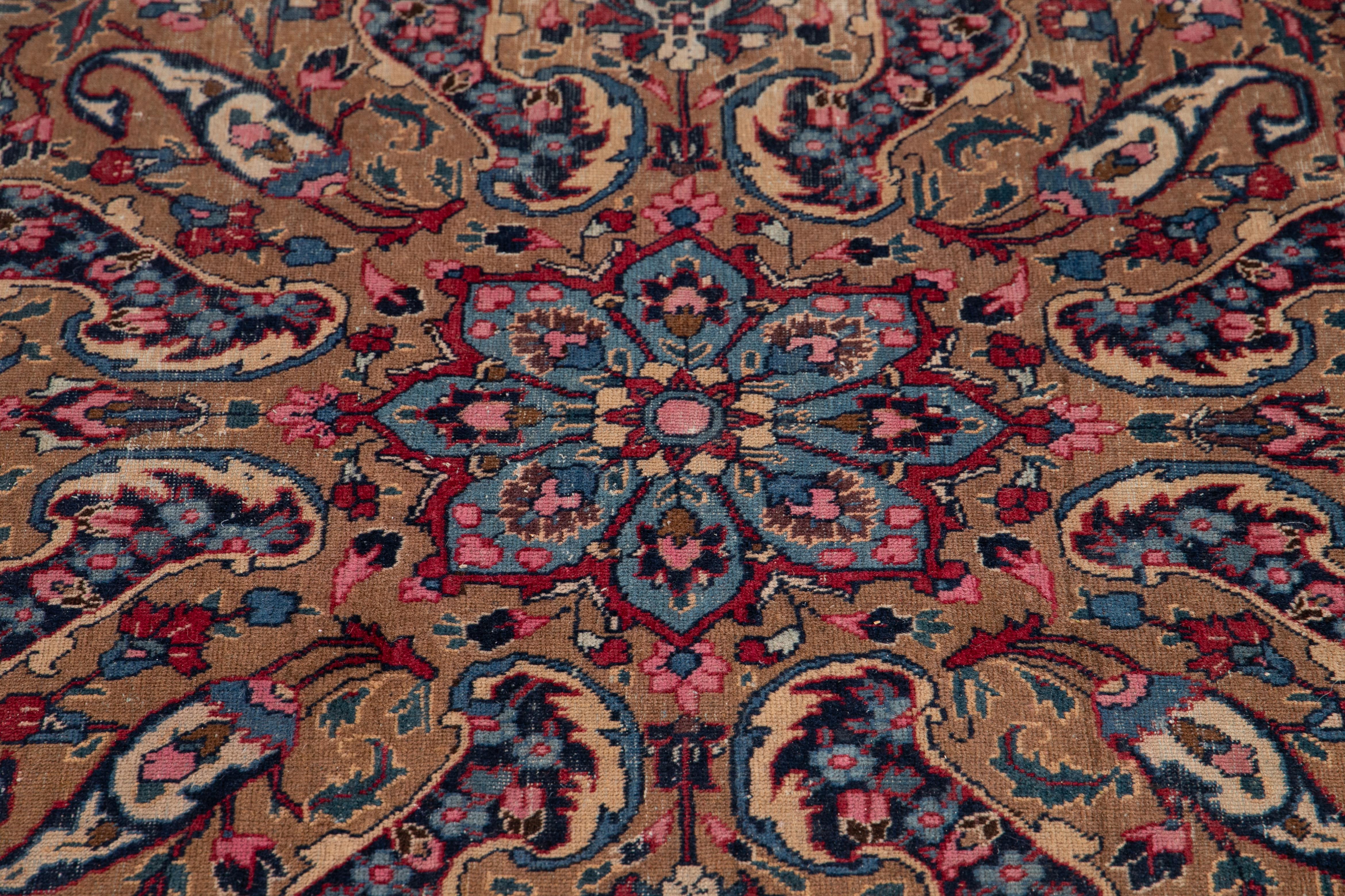 Early 20th Century Antique Tabriz Wool Rug For Sale 4