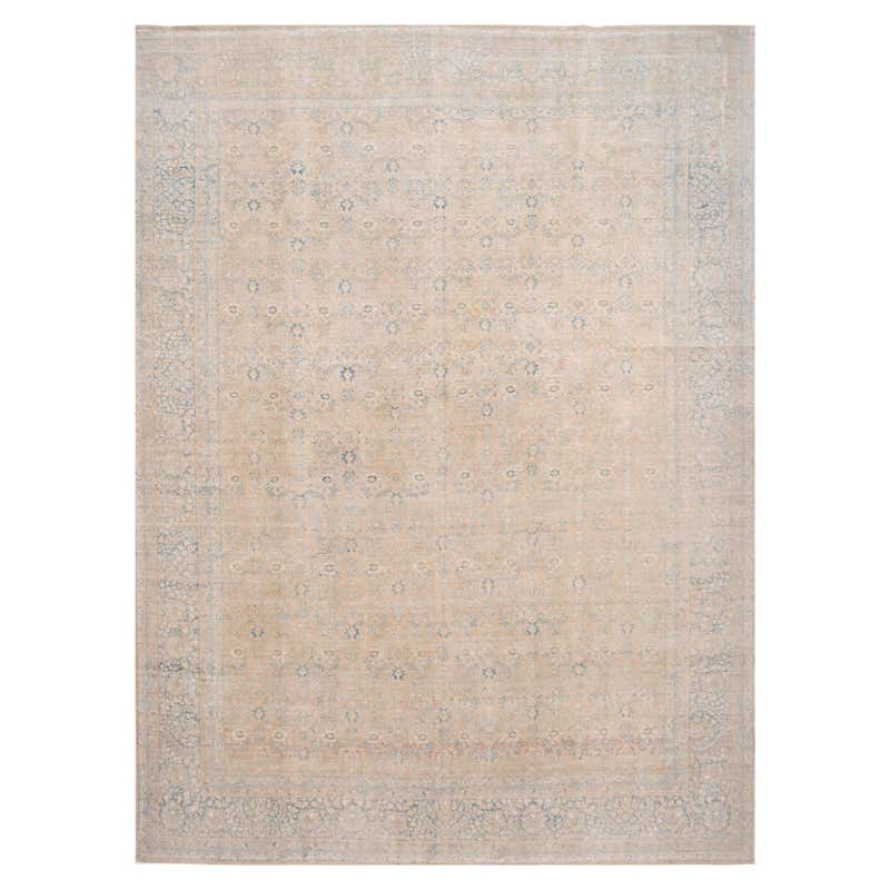 Early 20th Century Antique Tabriz Wool Rug at 1stDibs