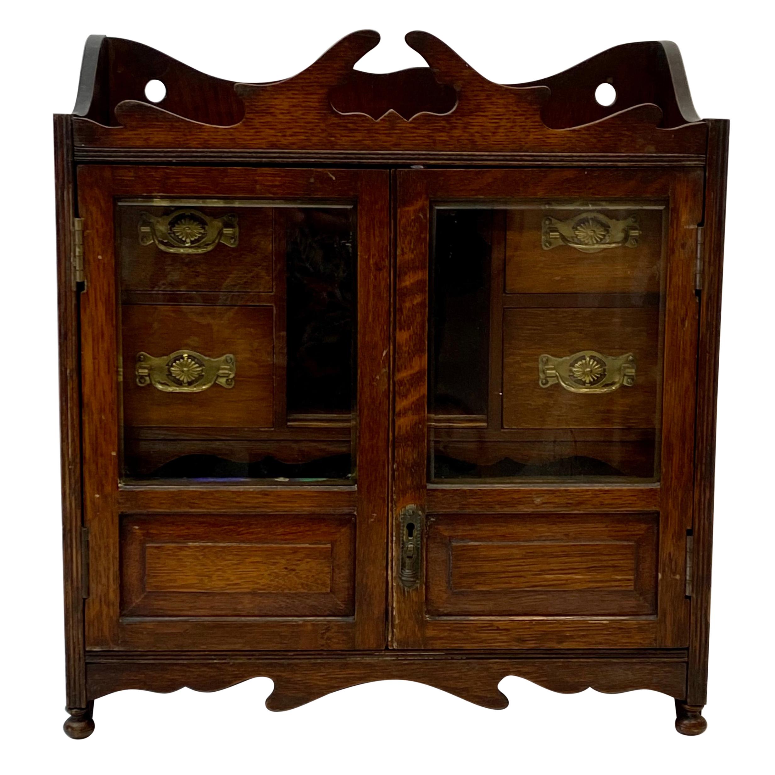 Early 20th Century Antique Tobacco Cabinet, c.1920 For Sale