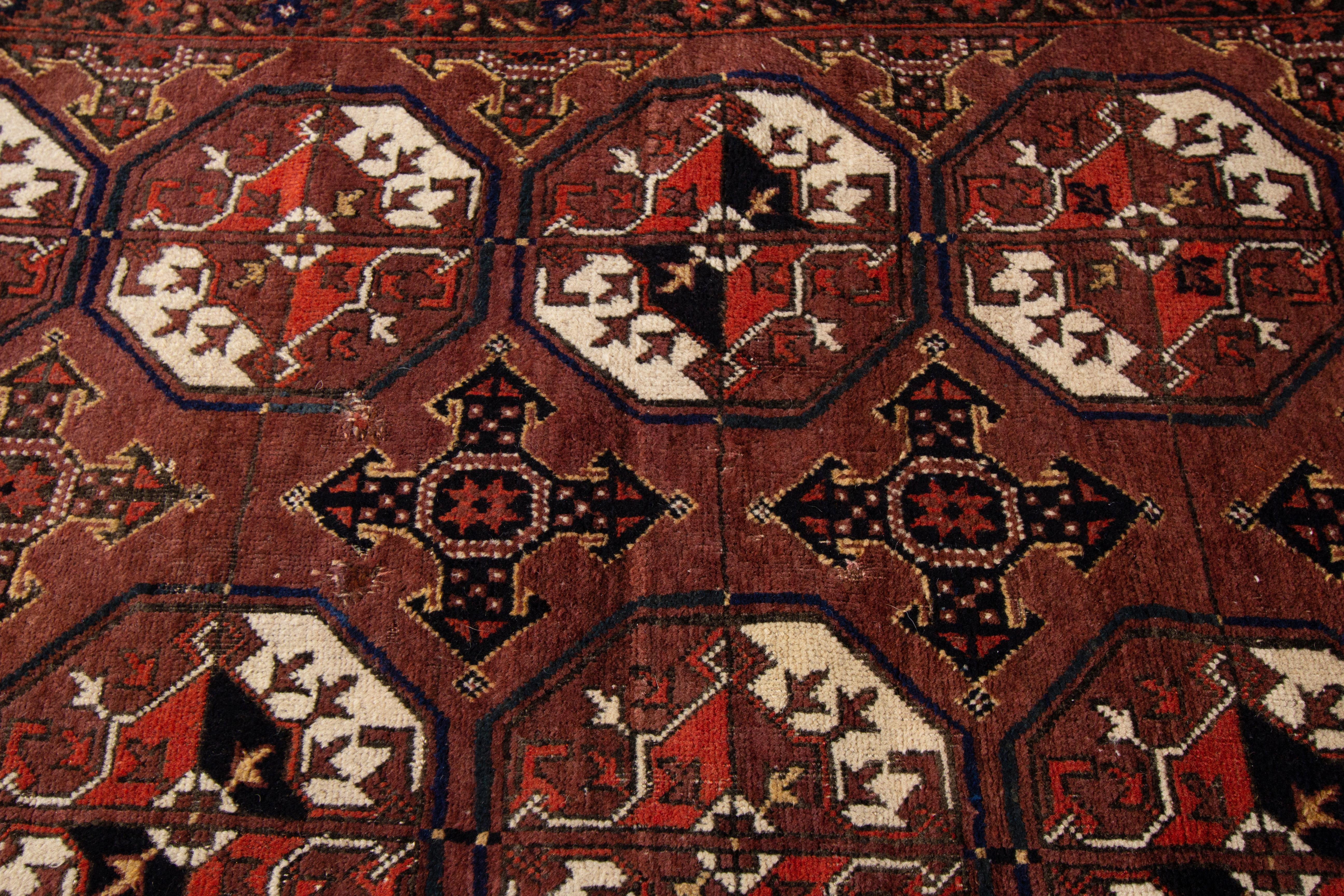 Early 20th Century Antique Turkaman Rug For Sale 1