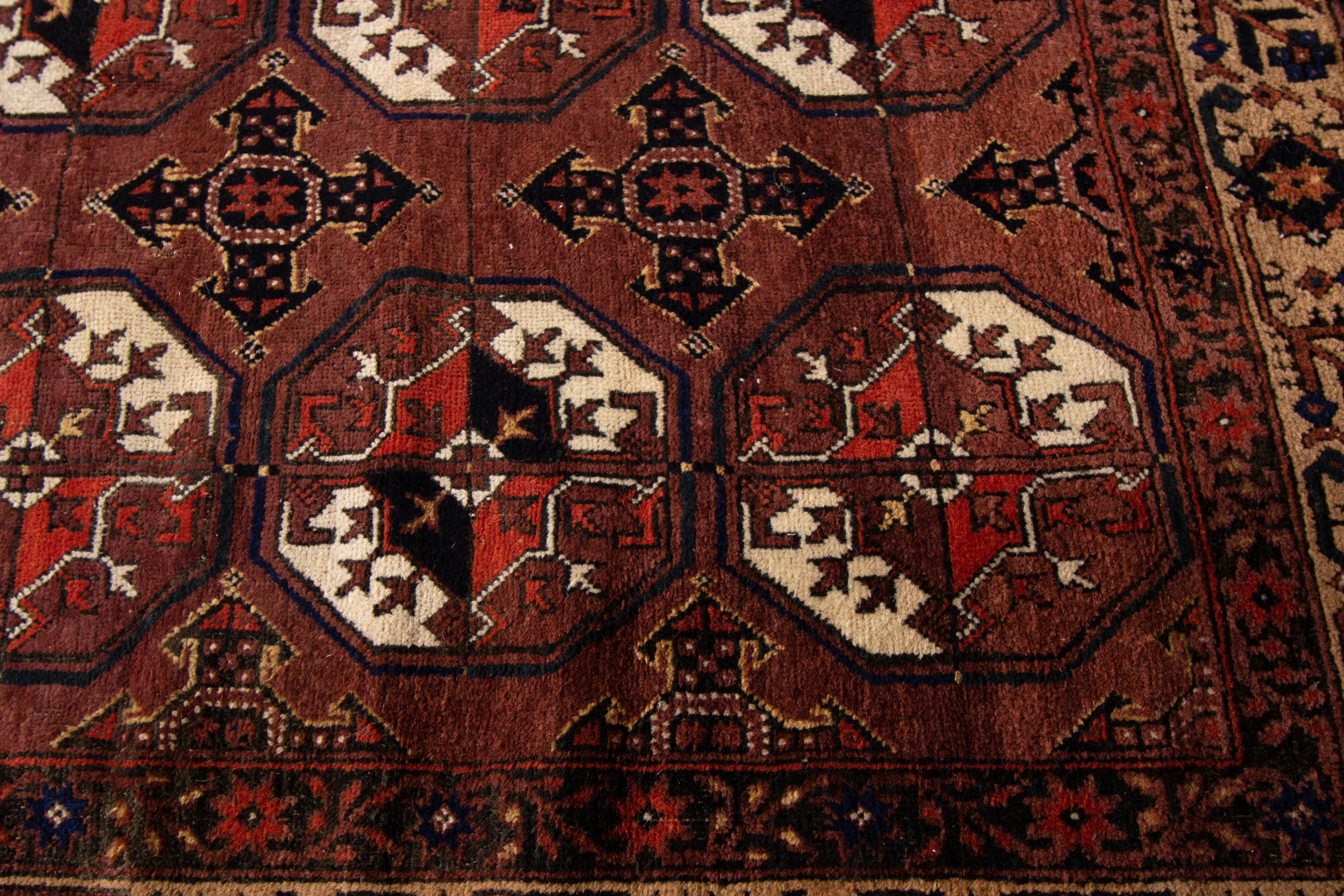 Early 20th Century Antique Turkaman Rug For Sale 2