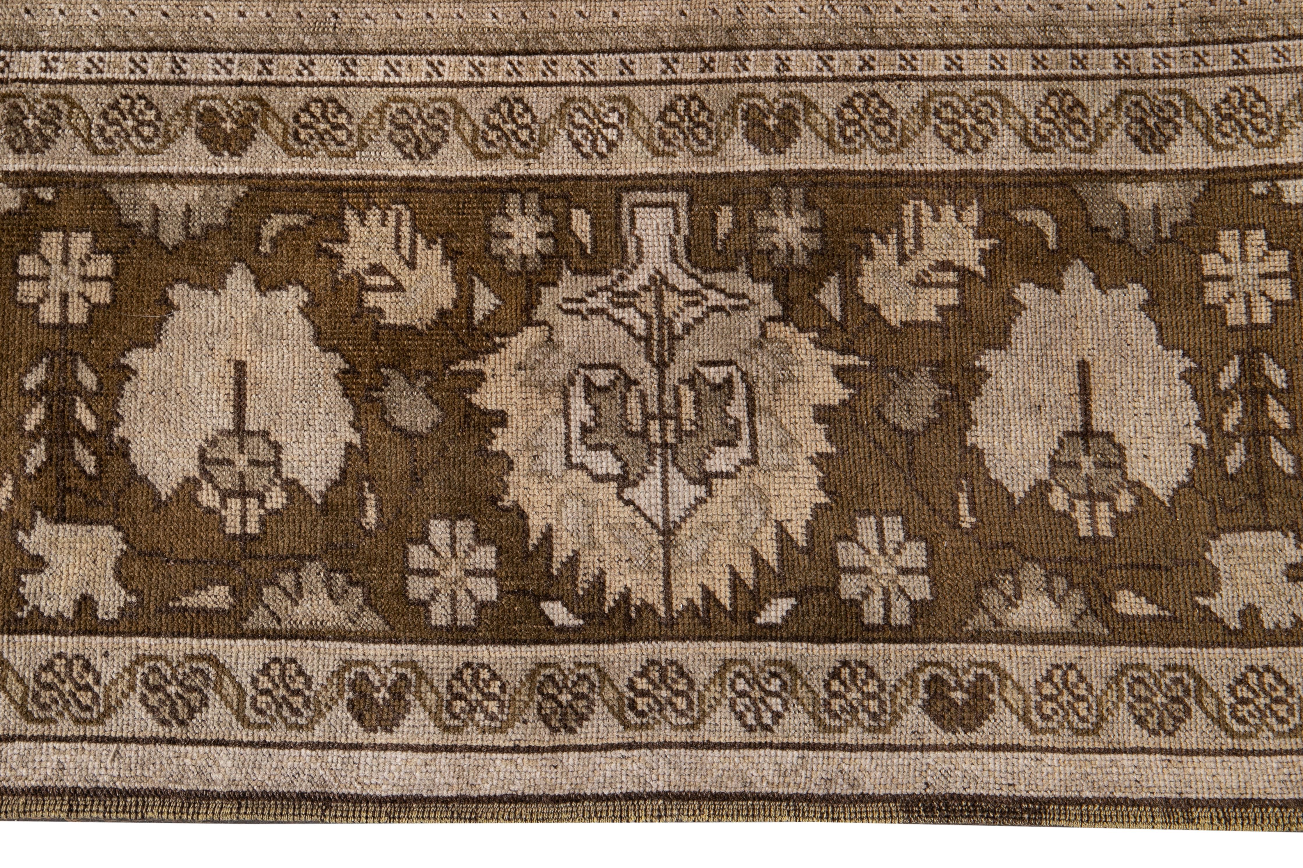 Early 20th Century Antique Turkestan Khotan Wool Rug For Sale 5