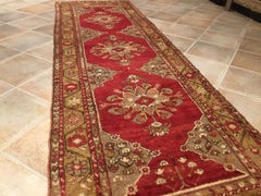 Early 20th Century Antique Turkish Anatolian Runner Rug