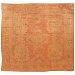 Early 20th Century Antique Turkish Oushak Rug