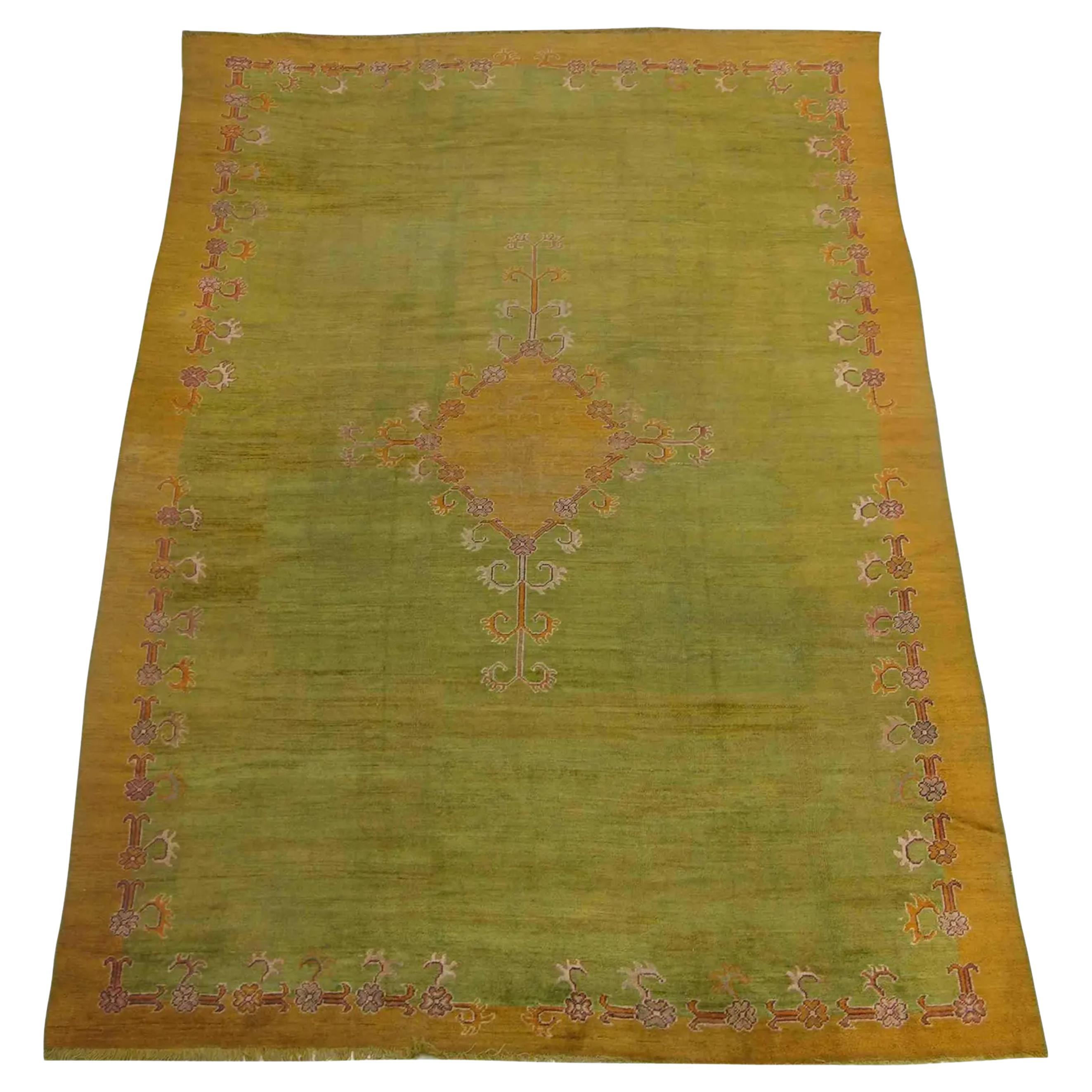 Tapis Oushak turc ancien du début du 20e siècle