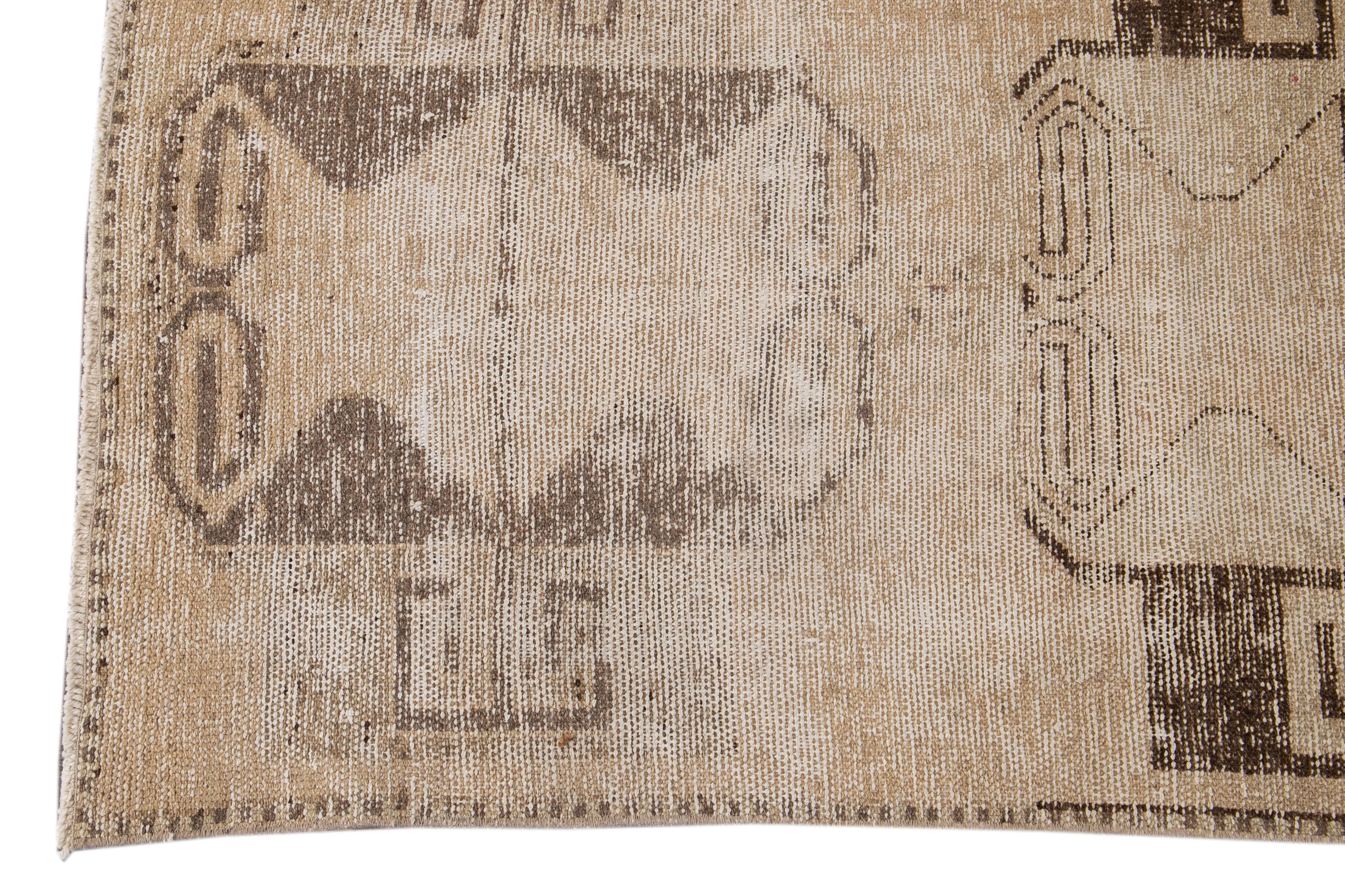Tapis de course en laine turc ancien du début du 20e siècle en vente 4