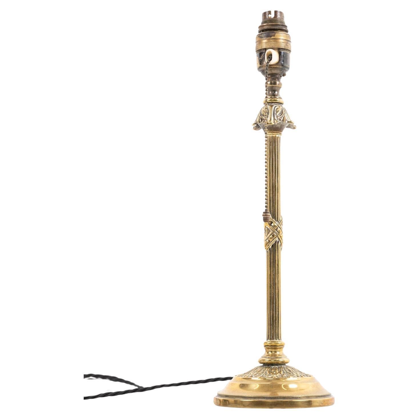 Early 20th Century Antique Vintage Brass Desk Table Lamp, circa 1920