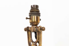 Early 20th Century Antique William McGeoch Brass Gimbal Desk Table Lamp, c.1910