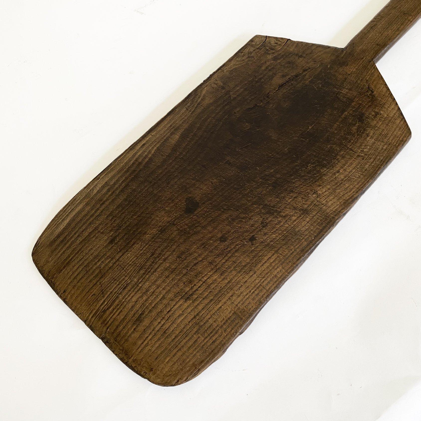 old wooden shovel