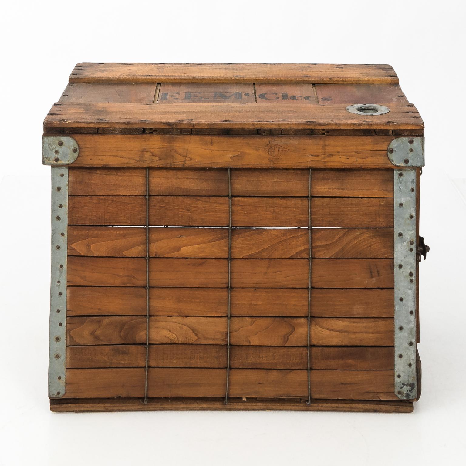 vintage dog crate