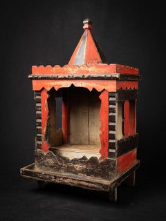 Early 20th century Antique wooden Indian temple from India