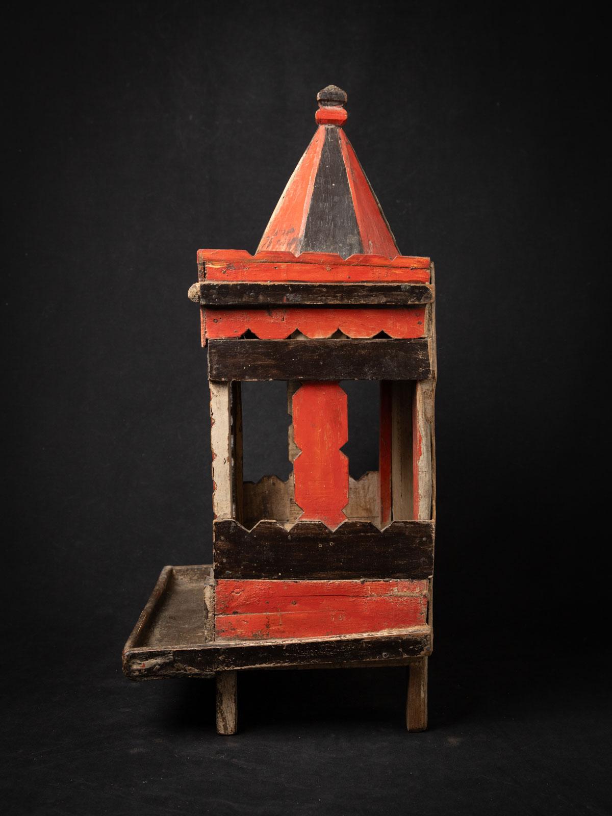 Burmese Early 20th century Antique wooden Indian temple from India For Sale