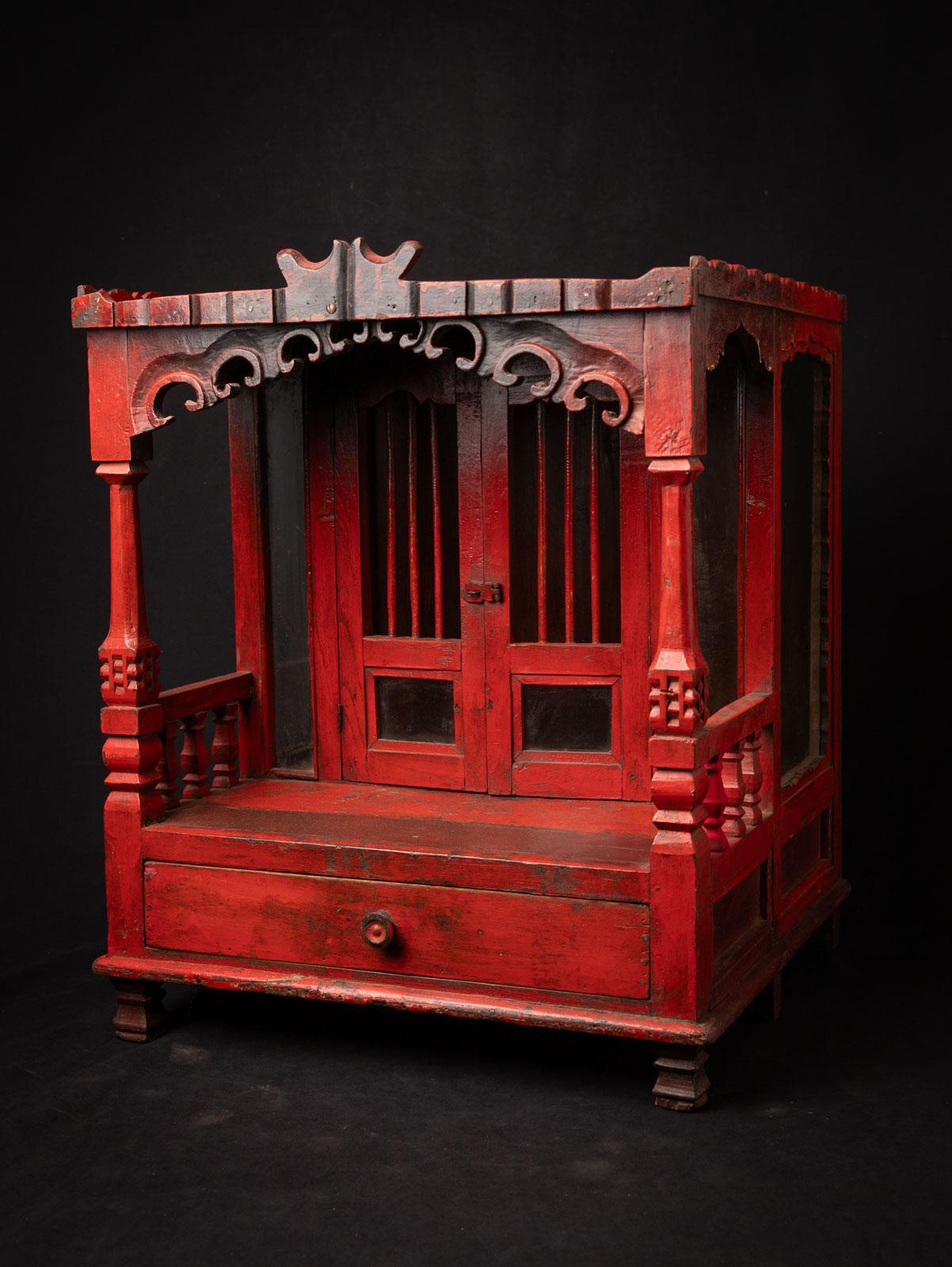 Burmese Early 20th century Antique wooden Indian temple from India - OriginalBuddhas For Sale