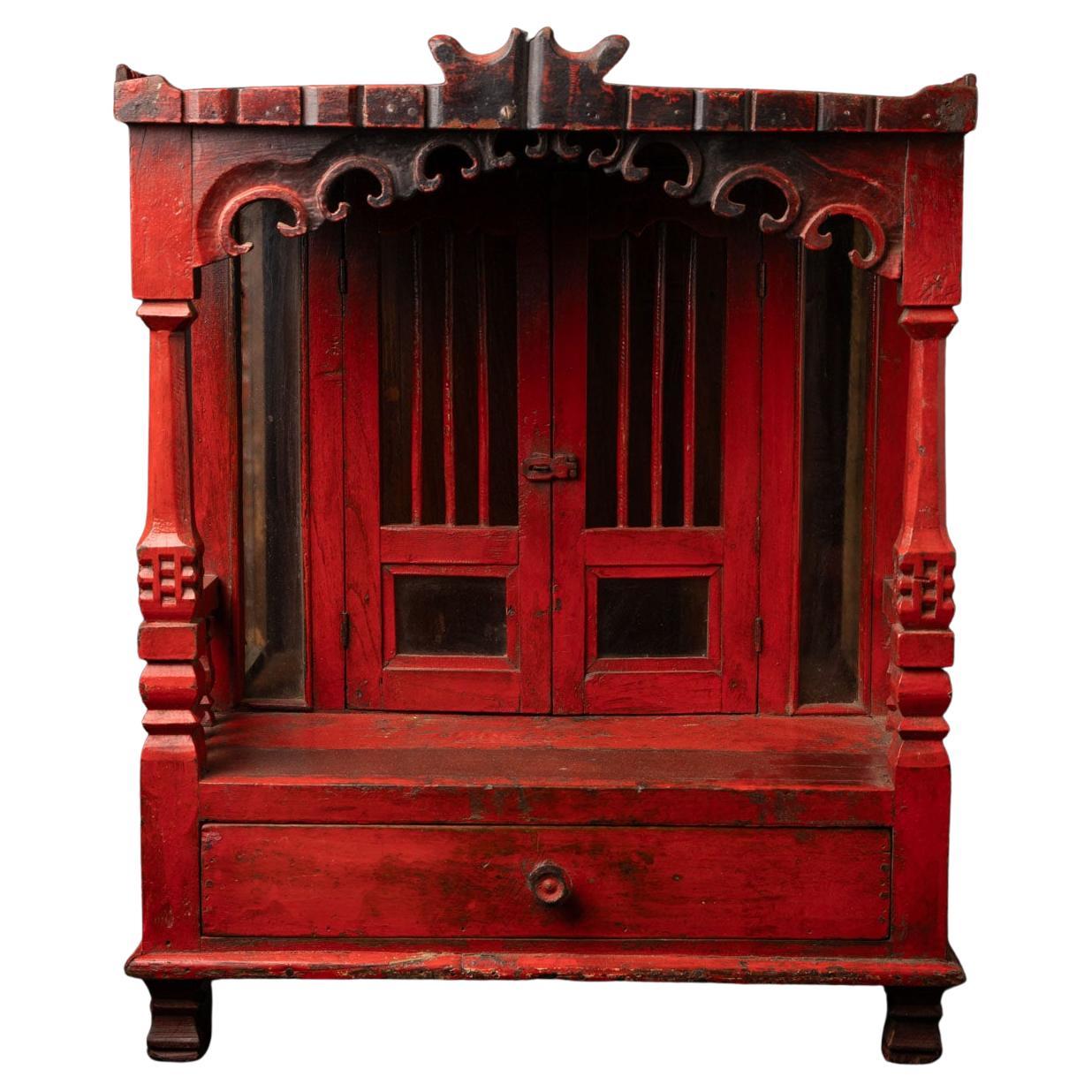 Early 20th century Antique wooden Indian temple from India - OriginalBuddhas