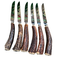 Anfang des 20. Jahrhunderts Anton Wingen JR. Solingen Deutschland Hirschhorn-Messer-Set