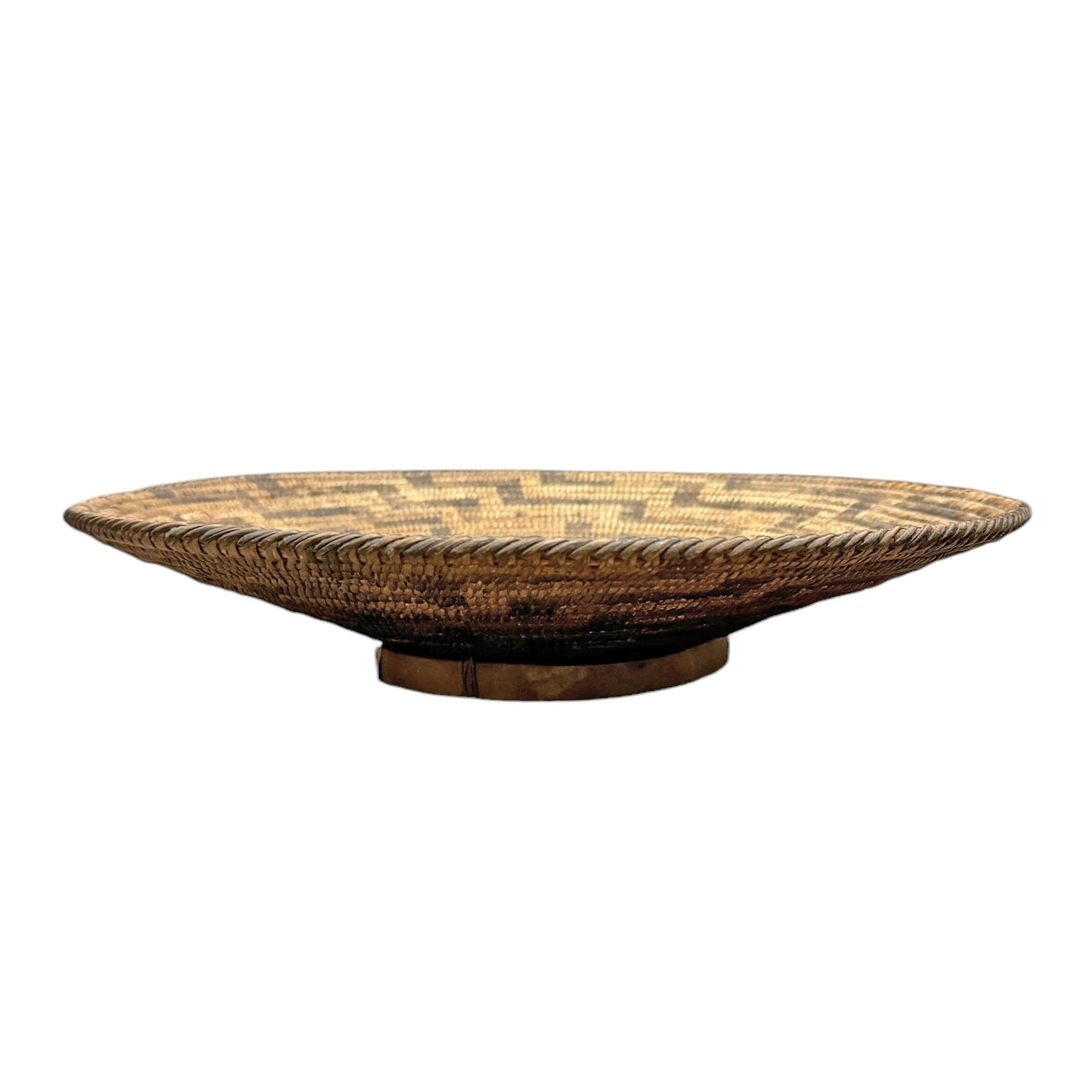 Hand-Woven Early 20th Century Apache Tray