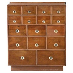 Antique Early 20th Century Apothecary Drawers, circa 1910