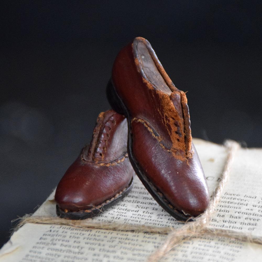 Lehre Schuhe des frühen 20. Jahrhunderts im Angebot 1