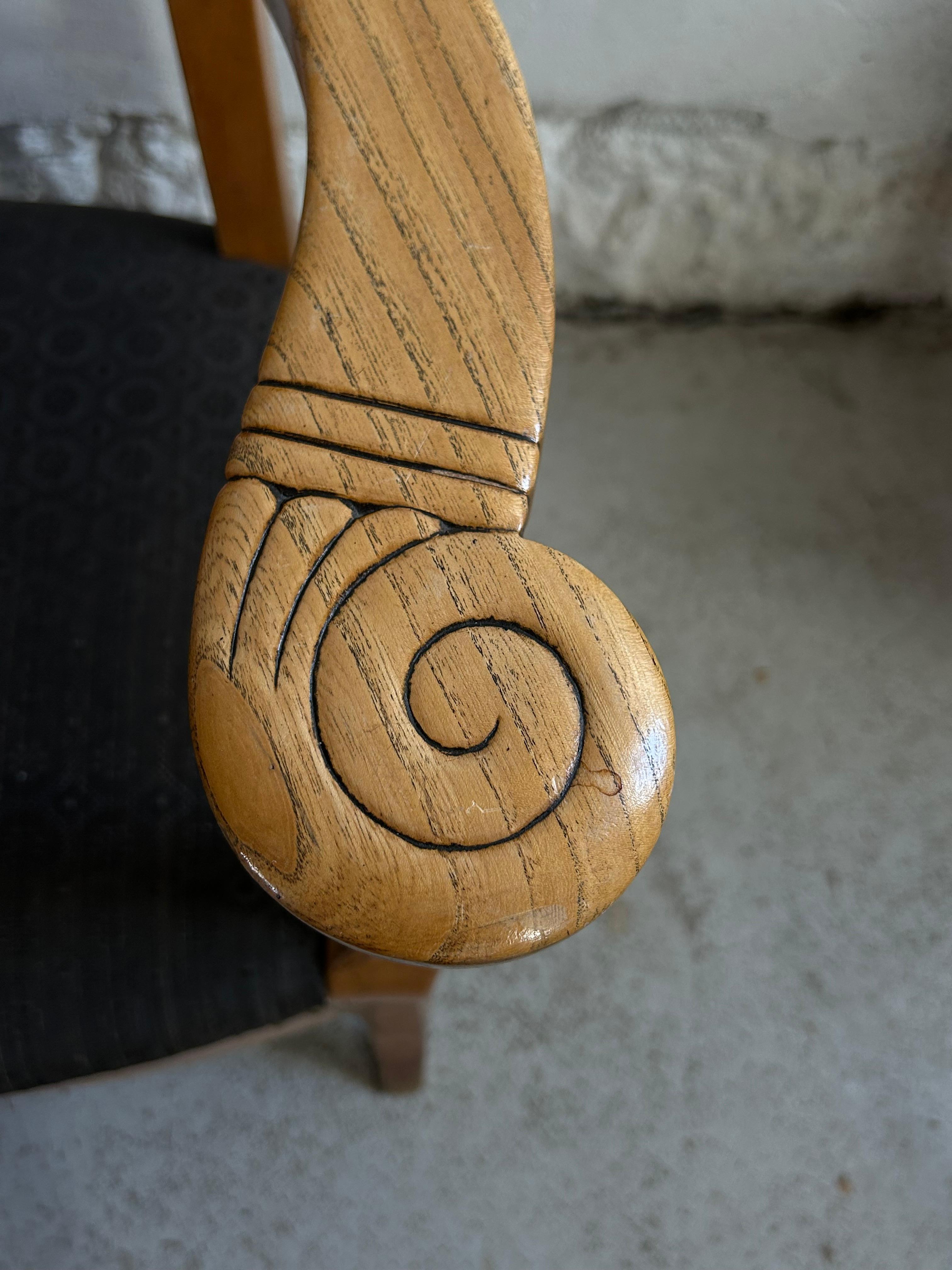 Early 20th Century Architect Armchair by Jens Møller Jensen, Denmark, circa 1910 In Good Condition For Sale In Valby, 84