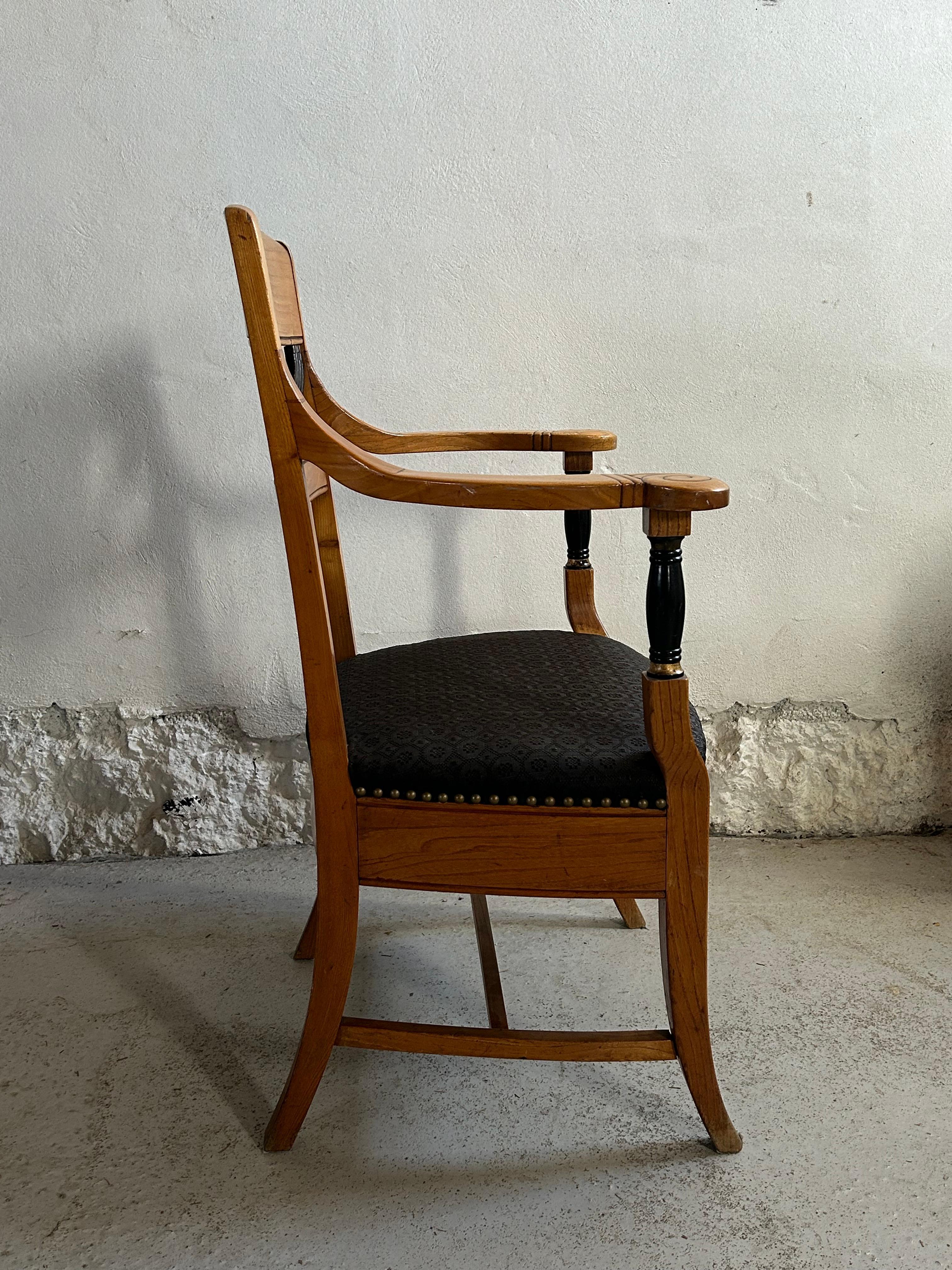 Fabric Early 20th Century Architect Armchair by Jens Møller Jensen, Denmark, circa 1910 For Sale