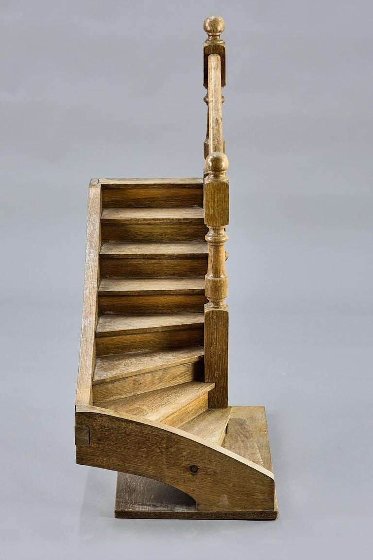 Architect model staircase, great scale and remarkable detail. France Circa 1920.