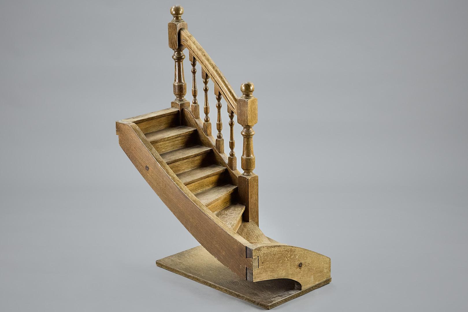 French Early 20th Century Architects Model Staircase