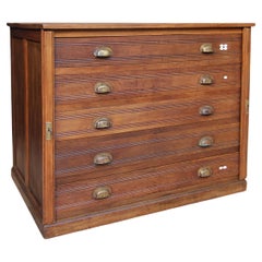 Early 20th Century Architects Plan Drawer Cabinet or Chest of Drawers