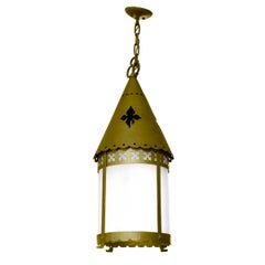 Early 20th Century Argentine Brass Pendant Light Fixture