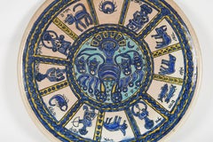 Early 20th Century Armenian Pottery Plate from Jerusalem