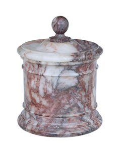 Early 20th Century Art Deco Alabaster Jar with Lid
